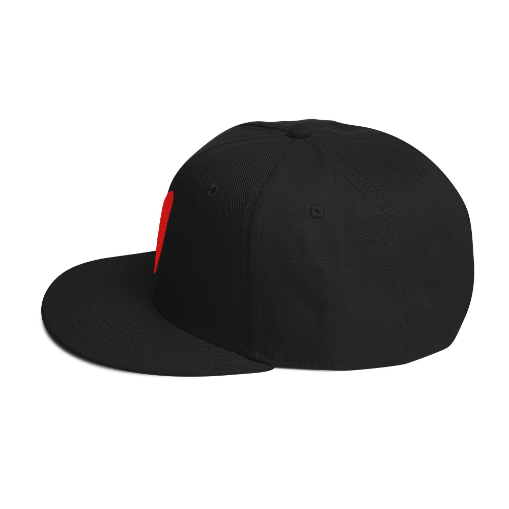 Snapback Hat with heart - Image 3
