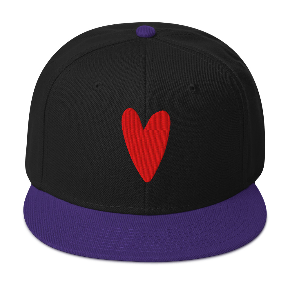 Snapback Hat with heart - Image 5